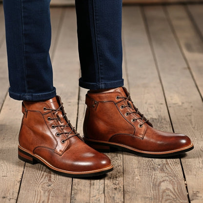 Fanum | Bottes pour Homme à Bout Rond Rétro
