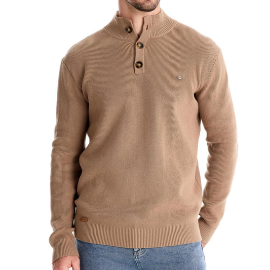Damien™ | Pull Col Haut Élégant