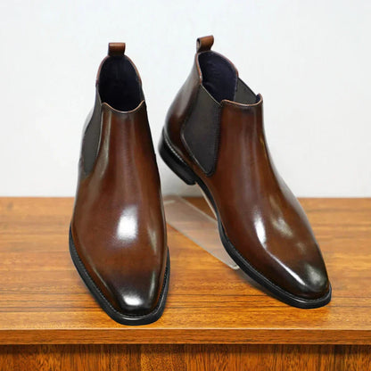 Pio | Bottines Chelsea en Cuir Italien