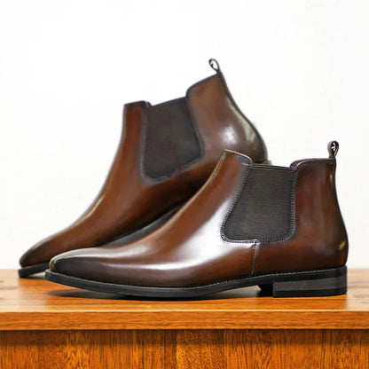 Pio | Bottines Chelsea en Cuir Italien
